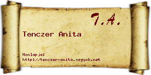 Tenczer Anita névjegykártya